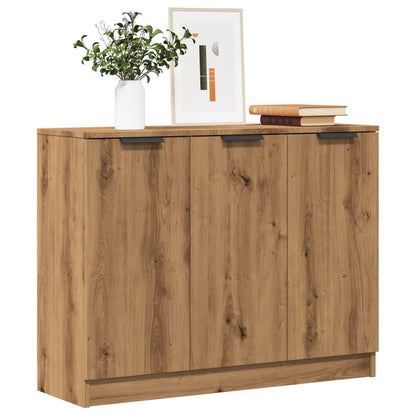 Credenza Rovere Artigianale 90,5x30x70 cm in Legno Multistrato - homemem39