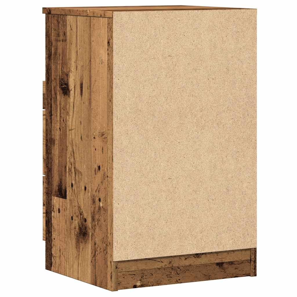 Comodini Legno Antico 2 pz 40x36x65 cm in Legno Multistrato - homemem39
