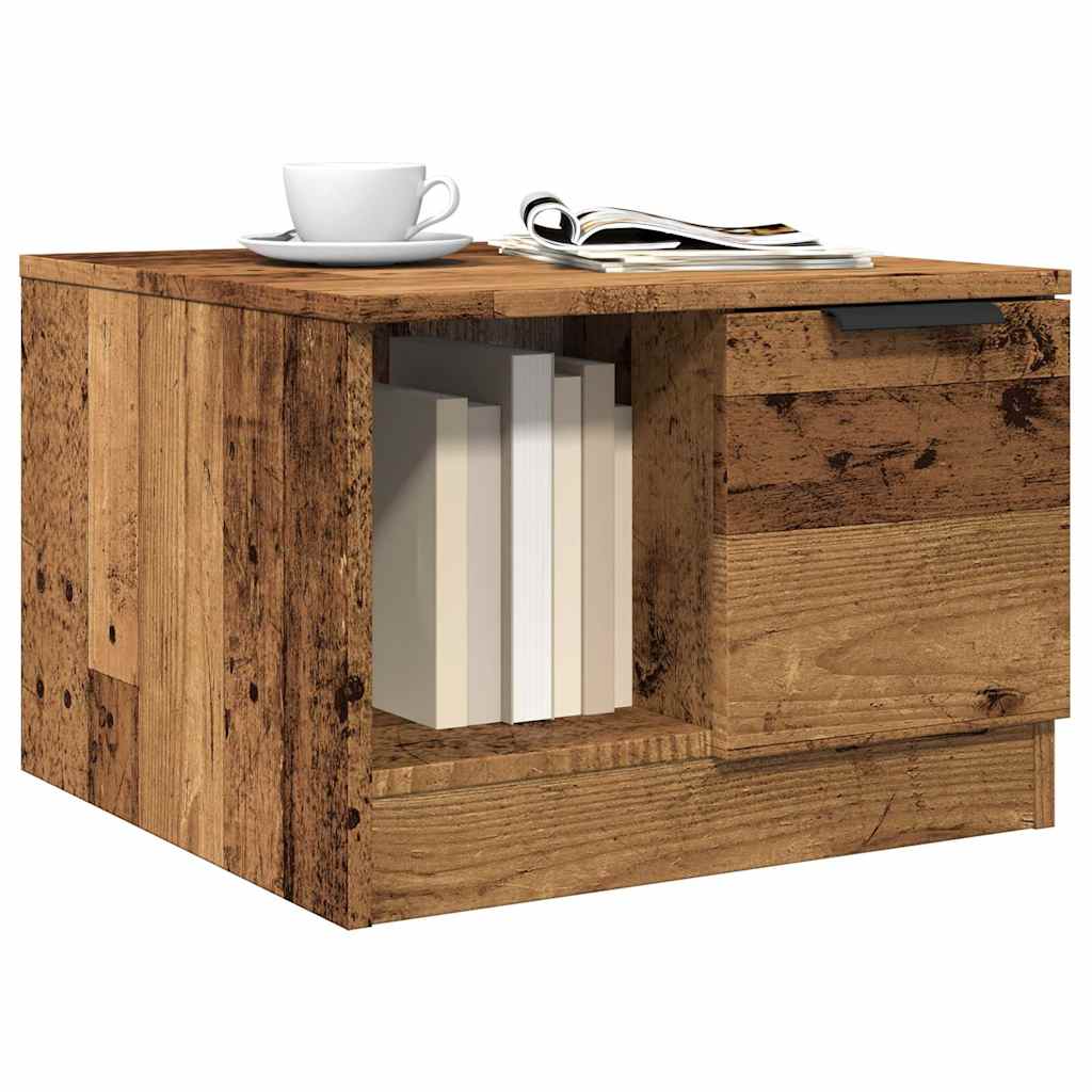 Tavolino da Salotto Legno Antico 50x50x36 cm Legno Multistrato | homemem39