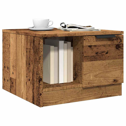Tavolino da Salotto Legno Antico 50x50x36 cm Legno Multistrato | homemem39