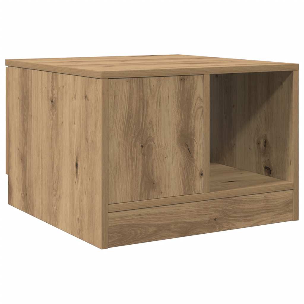 Tavolino da Salotto Rovere Artigianale 50x50x36 cm Truciolato | homemem39
