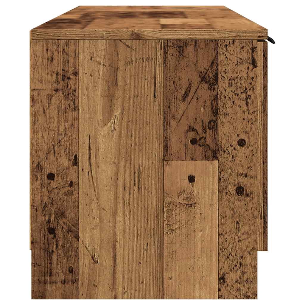 Mobile Porta TV in Legno Vecchio 140x35x40 cm in Truciolato | homemem39