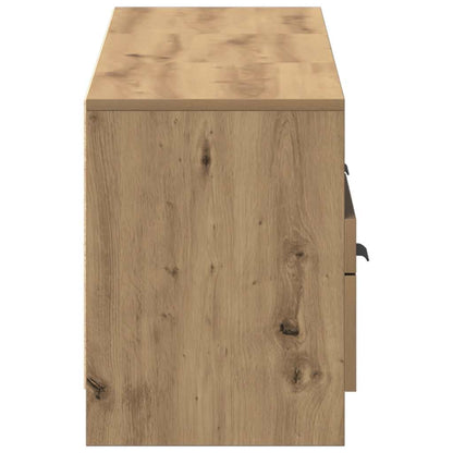 Mobile Porta TV Rovere Artigianale 150x33,5x45 cm in Truciolato