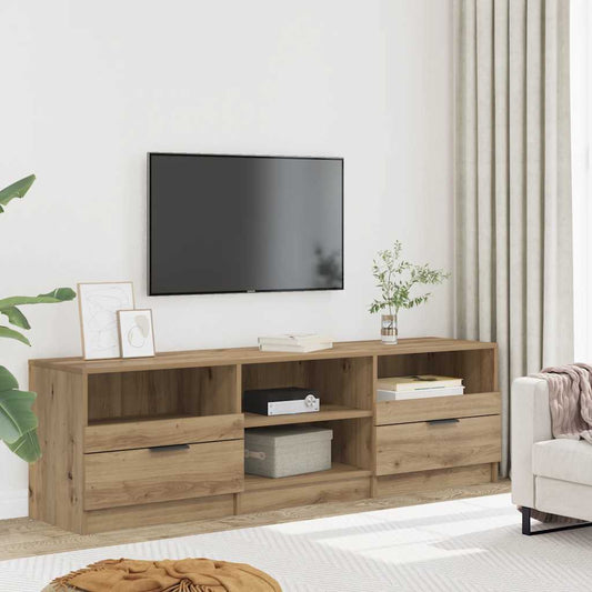 Mobile Porta TV Rovere Artigianale 150x33,5x45 cm in Truciolato