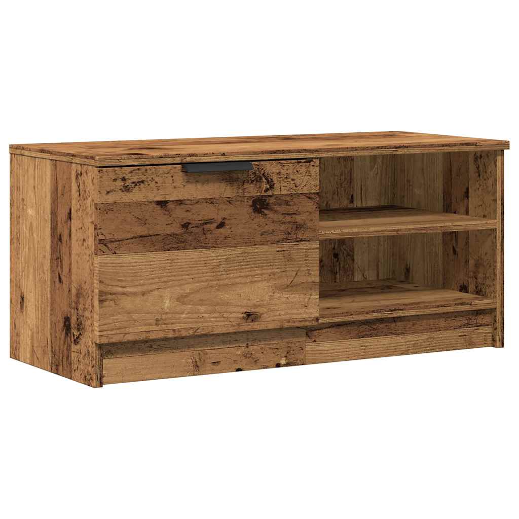 Mobile Porta TV Legno Vecchio 80x35x36,5 cm Legno Multistrato - homemem39