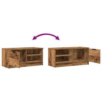 Mobile Porta TV Legno Vecchio 80x35x36,5 cm Legno Multistrato - homemem39