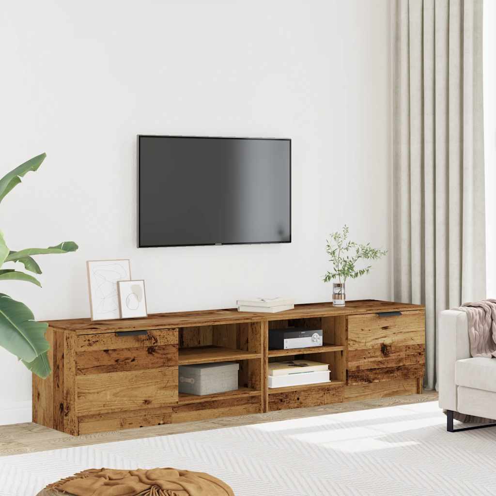 Mobili Porta TV 2 pz Legno Vecchio 80x35x36,5 cm in Truciolato - homemem39