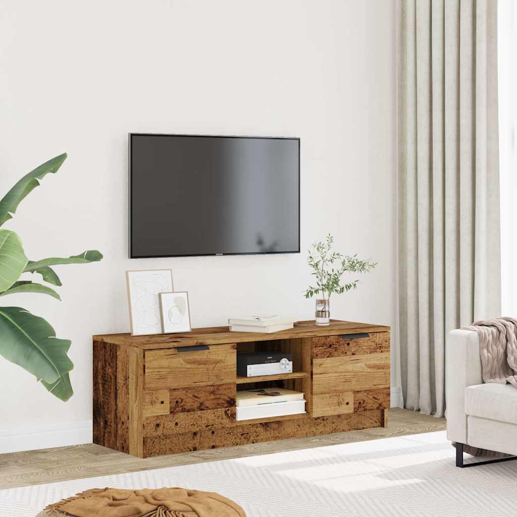 Mobile Porta TV Legno Vecchio 102x35x36,5 cm Legno Multistrato