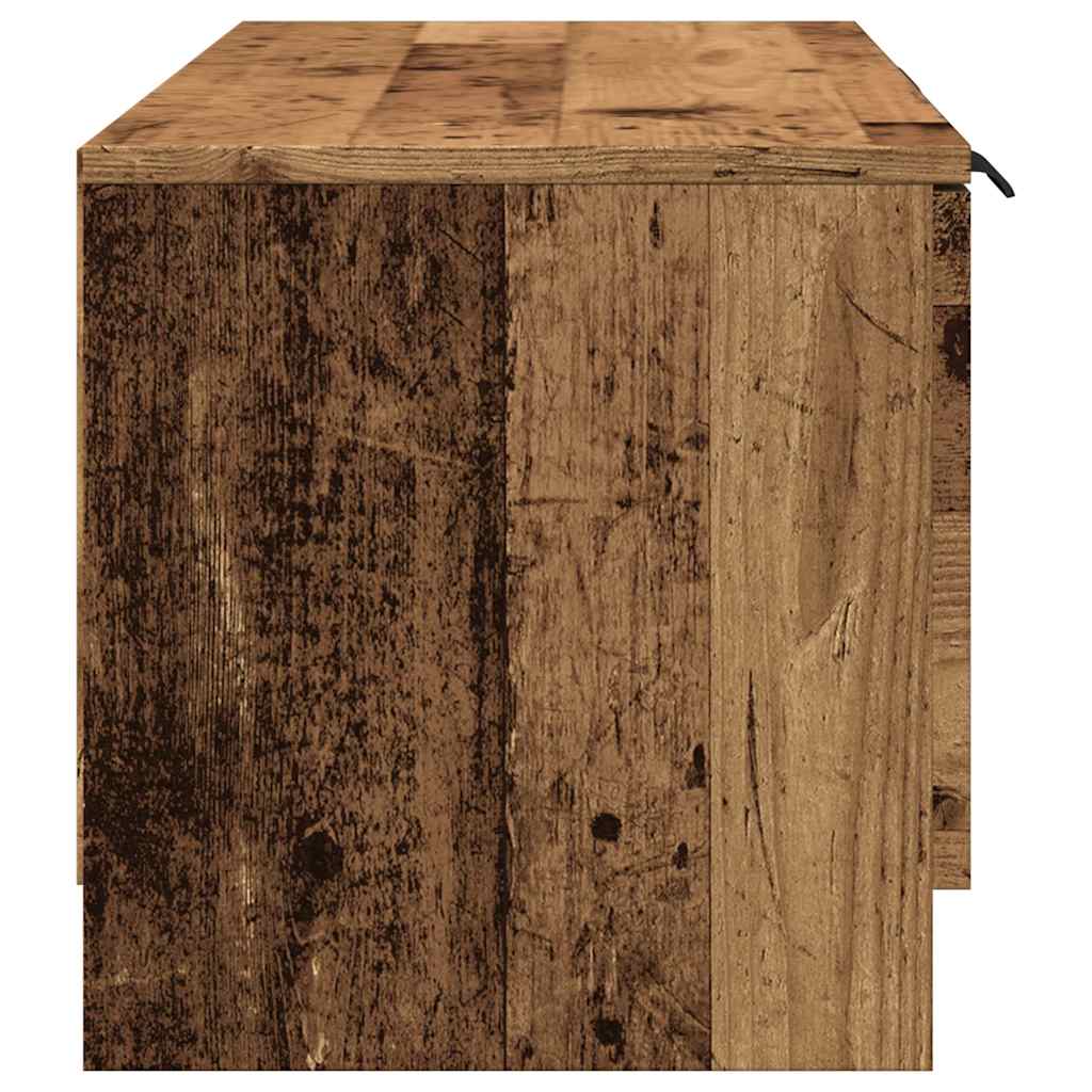 Mobile Porta TV Legno Vecchio 102x35x36,5 cm Legno Multistrato