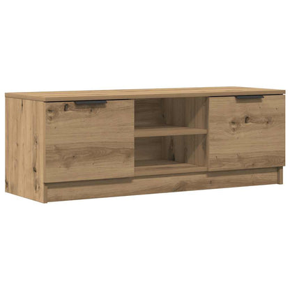 Mobile TV Marrone Artigianale 102x35x36,5 cm Legno Multistrato