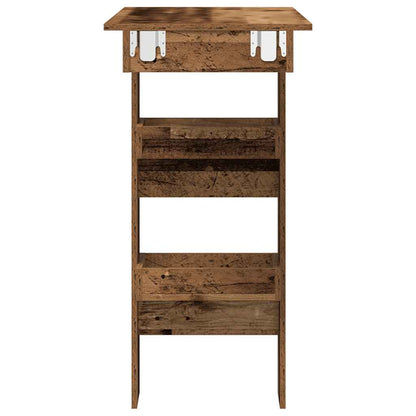 Bancone da Muro Legno Antico 102x45x103,5cm Legno Multistrato | homemem39