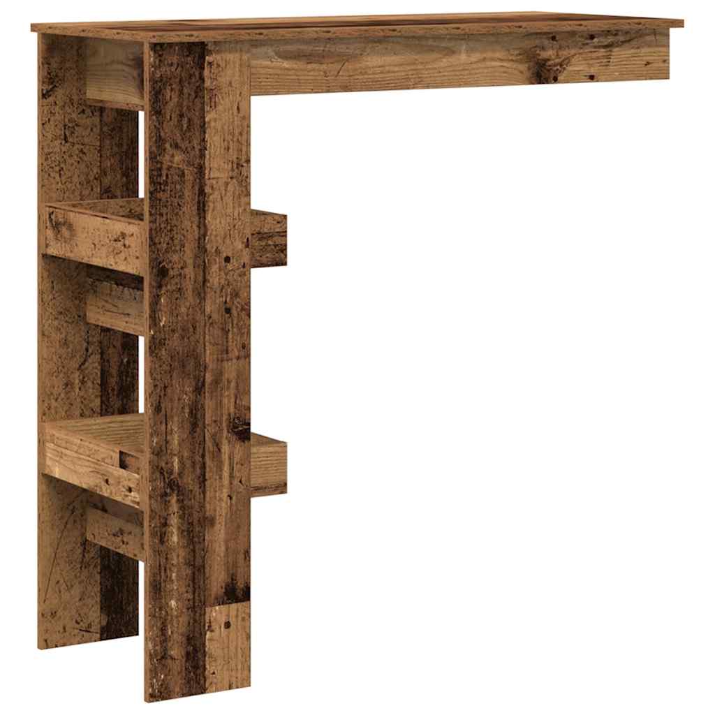 Bancone da Muro Legno Antico 102x45x103,5cm Legno Multistrato | homemem39