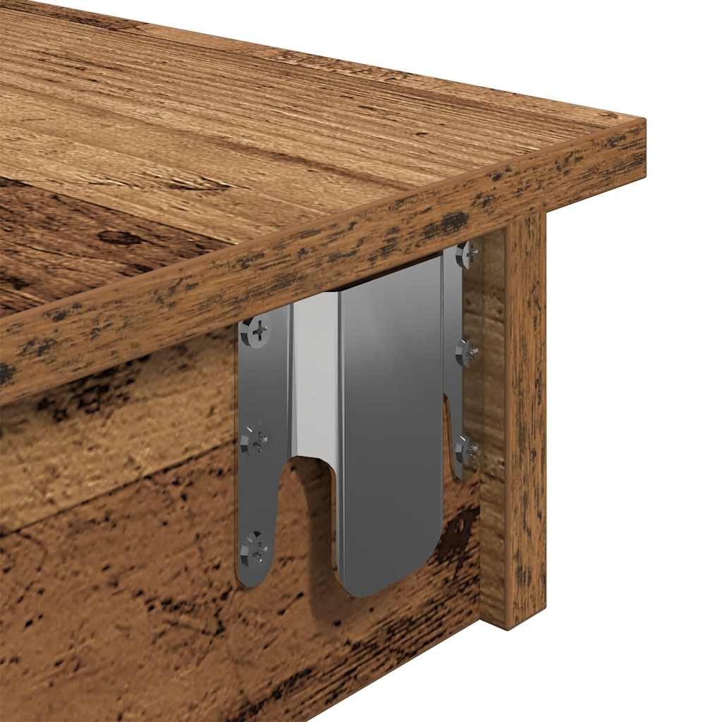 Bancone da Muro Legno Antico 102x45x103,5cm Legno Multistrato | homemem39