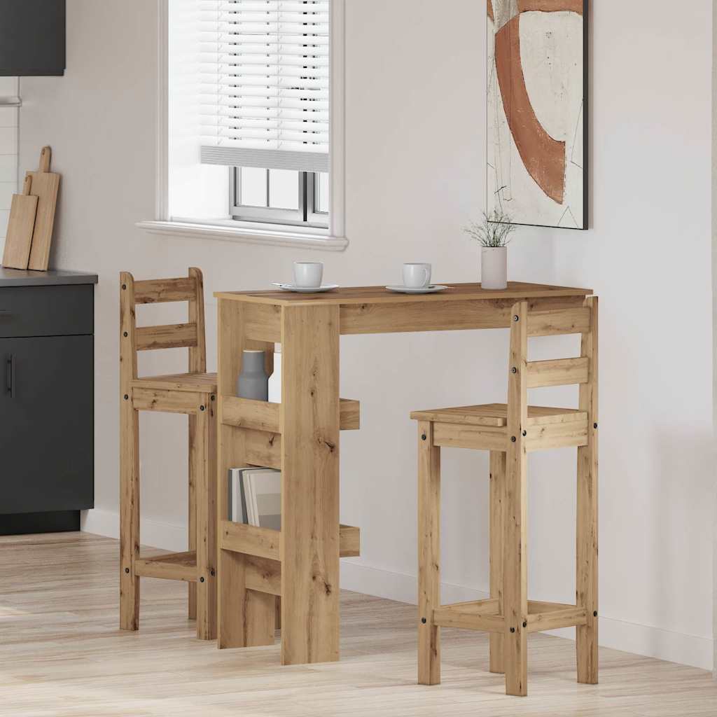 Bancone da Muro Rovere Artigianale Legno Multistrato | homemem39