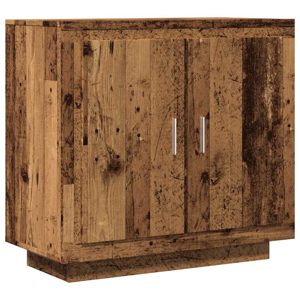 Credenza Legno Antico 80x40x75 cm in Legno Multistrato - homemem39