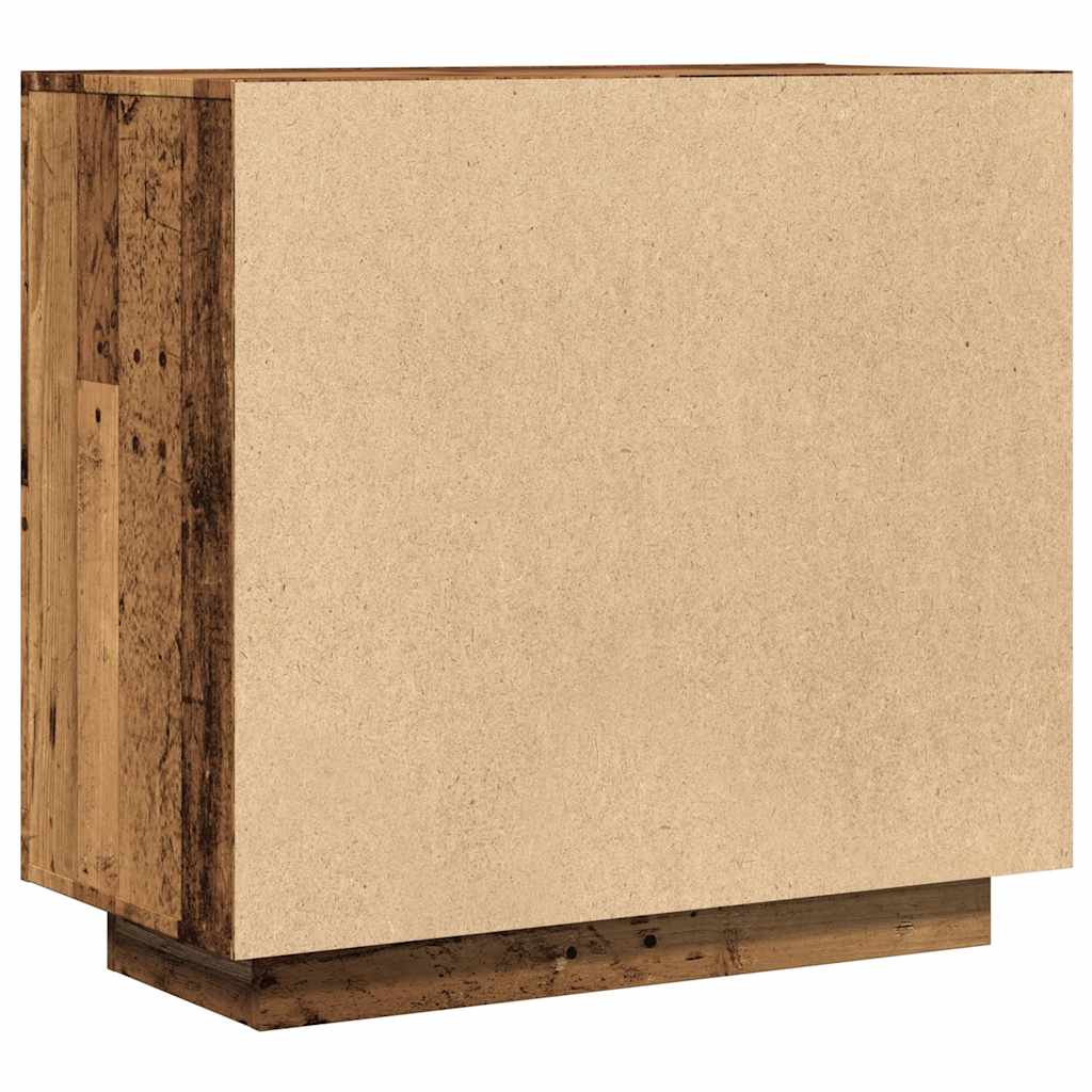 Credenza Legno Antico 80x40x75 cm in Legno Multistrato - homemem39