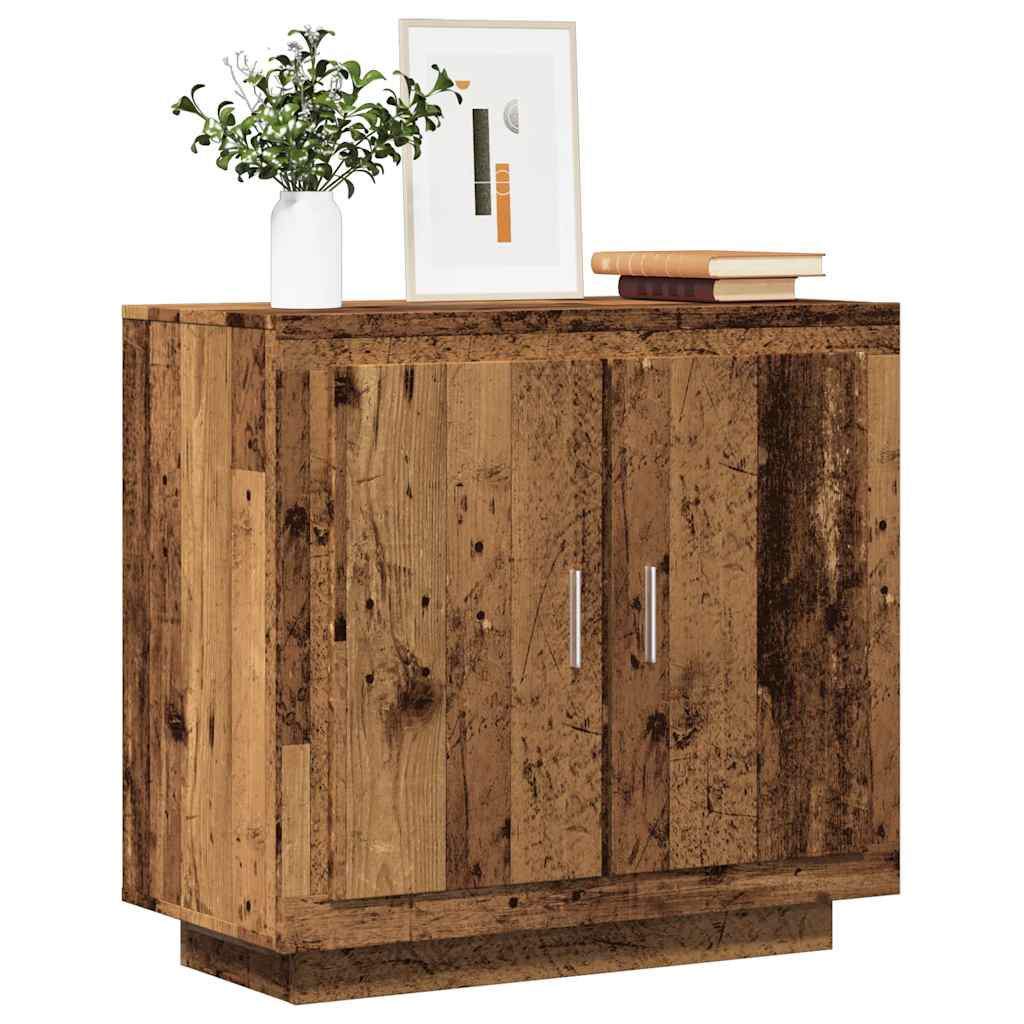 Credenza Legno Antico 80x40x75 cm in Legno Multistrato - homemem39