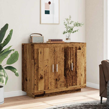 Credenza Legno Antico 92x35x75 cm in Legno Multistrato - homemem39