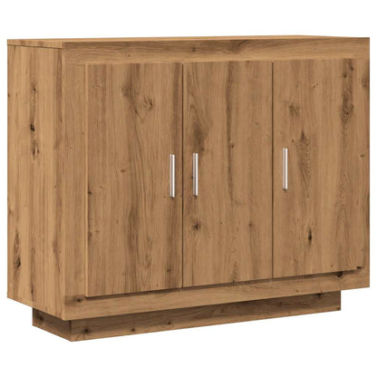 Credenza Rovere Artigianale 92x35x75 cm in Legno Multistrato