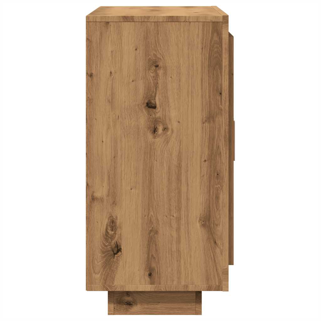 Credenza Rovere Artigianale 92x35x75 cm in Legno Multistrato - homemem39