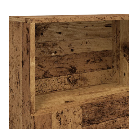 Testiera con Scomparti Legno Antico 140x19x103,5 cm - homemem39