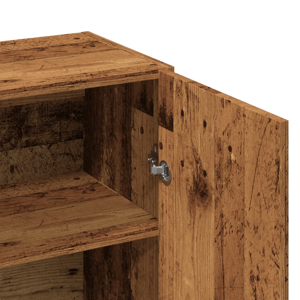 Credenza Legno Antico 70x34x90 cm in Truciolato - homemem39