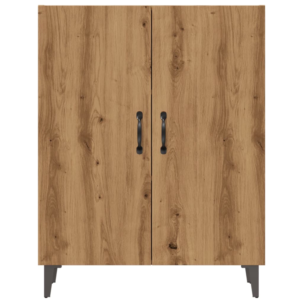 Credenza Rovere Artigianale 70x34x90 cm in Legno Multistrato - homemem39