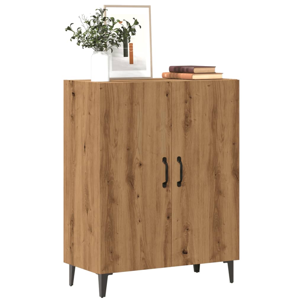 Credenza Rovere Artigianale 70x34x90 cm in Legno Multistrato - homemem39