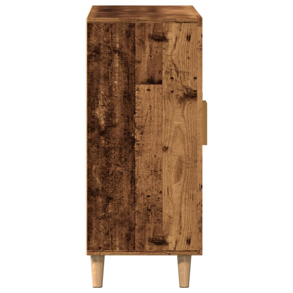 Credenza Legno Antico 90x34x80 cm in Legno Multistrato - homemem39