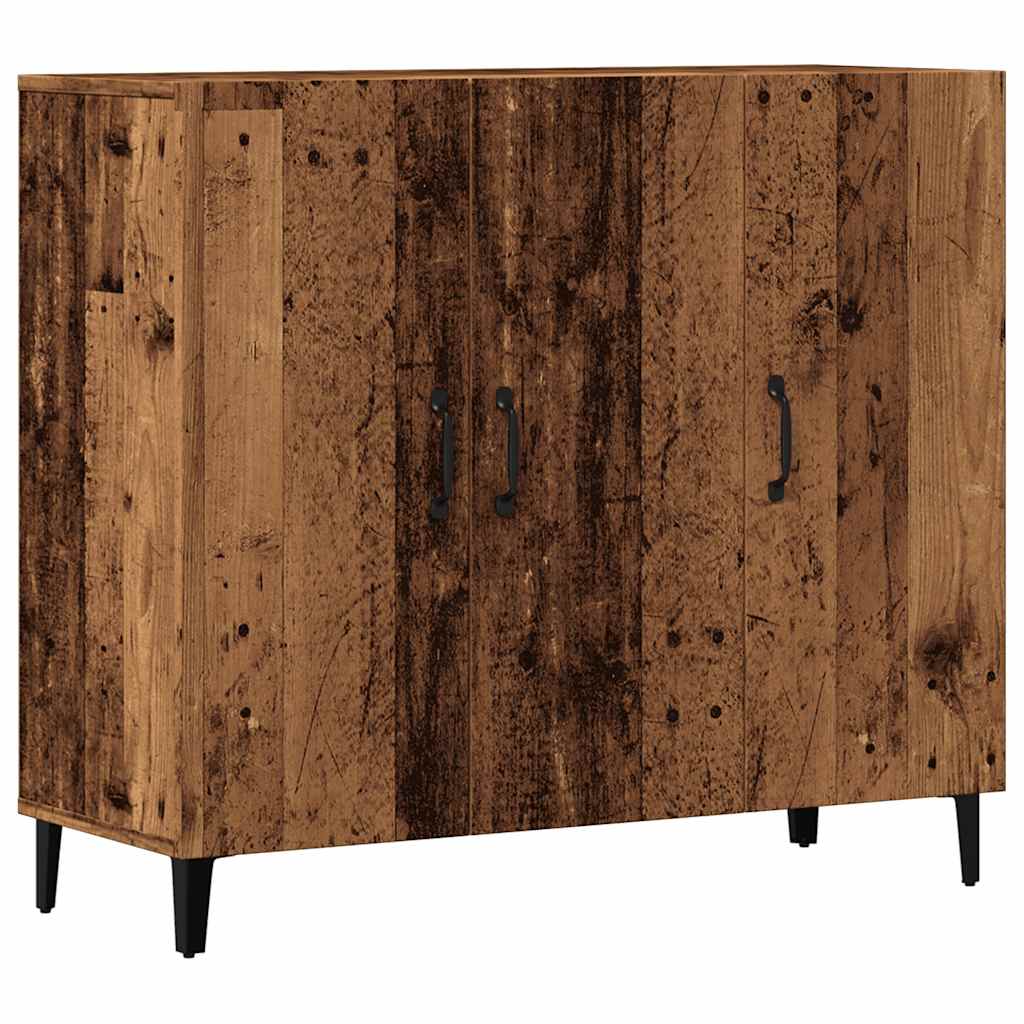 Credenza Legno Antico 90x34x80 cm in Legno Multistrato - homemem39