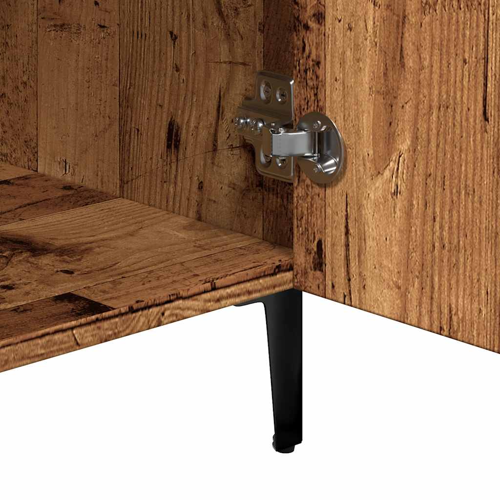 Credenza Legno Antico 90x34x80 cm in Legno Multistrato - homemem39