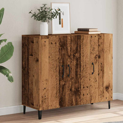 Credenza Legno Antico 90x34x80 cm in Legno Multistrato - homemem39