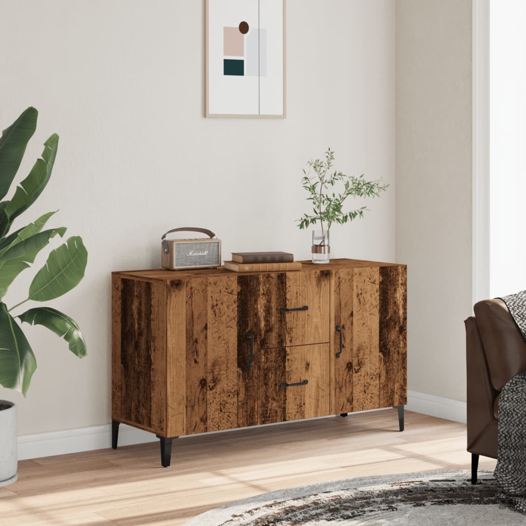 Credenza Legno Antico 100x36x60 cm in Legno Multistrato - homemem39