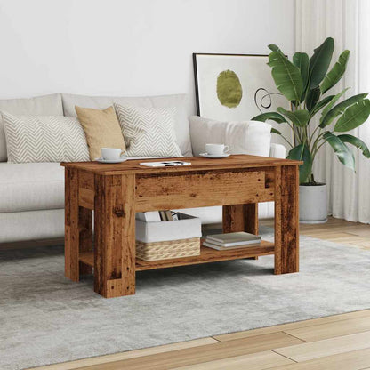 Tavolino da Salotto Legno Vecchio 101x49x52 cm in Truciolato | homemem39