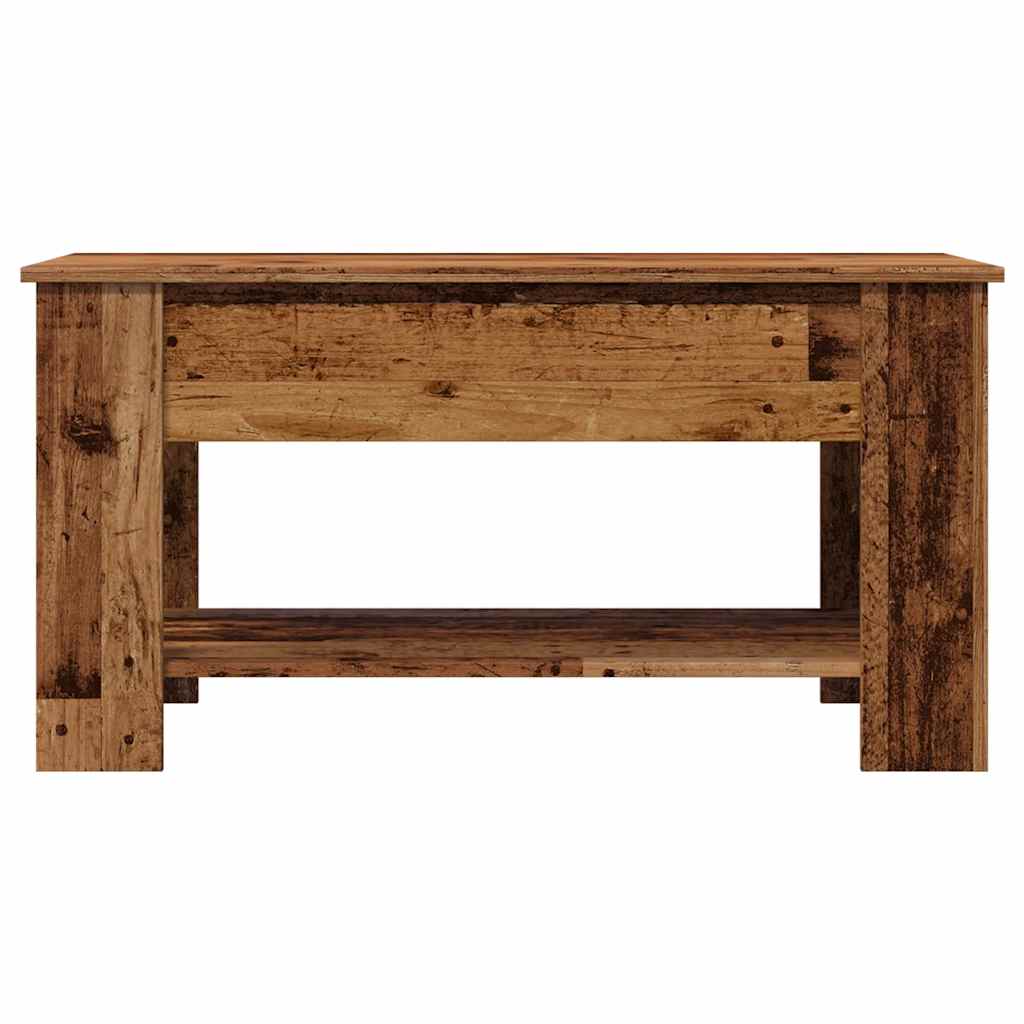 Tavolino da Salotto Legno Vecchio 101x49x52 cm in Truciolato | homemem39