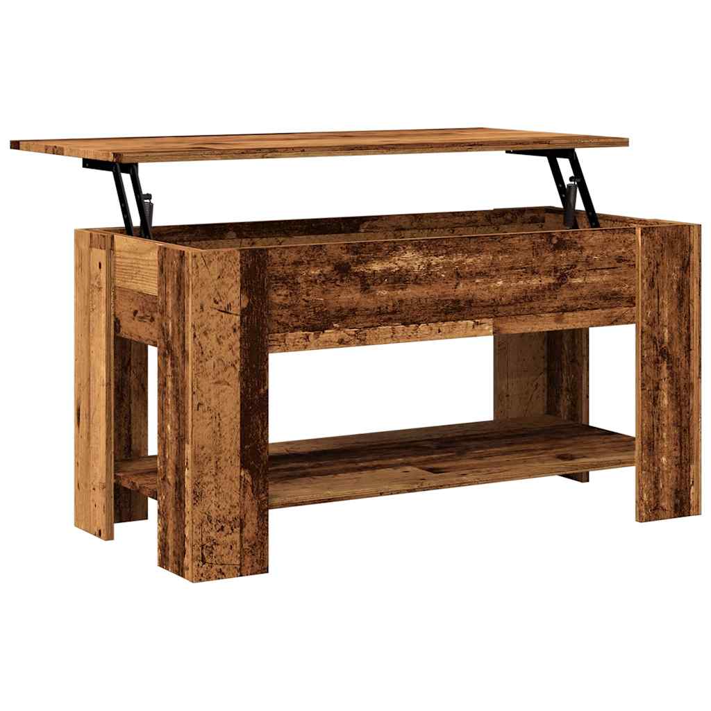 Tavolino da Salotto Legno Vecchio 101x49x52 cm in Truciolato | homemem39
