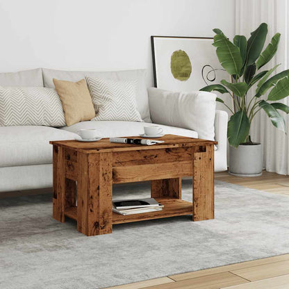 Tavolino da Salotto Legno Antico 79x49x41 cm Legno Multistrato | homemem39