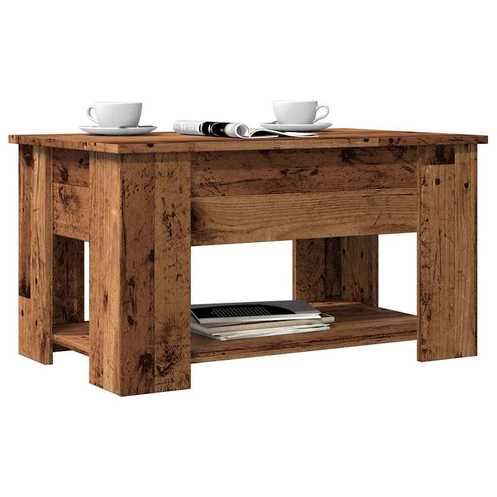 Tavolino da Salotto Legno Antico 79x49x41 cm Legno Multistrato | homemem39