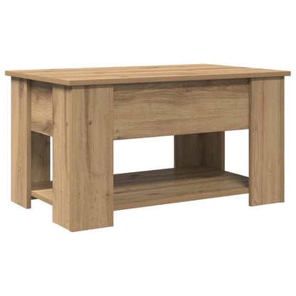 Tavolino da Salotto Rovere Artigianale 79x49x41 cm Truciolato | homemem39