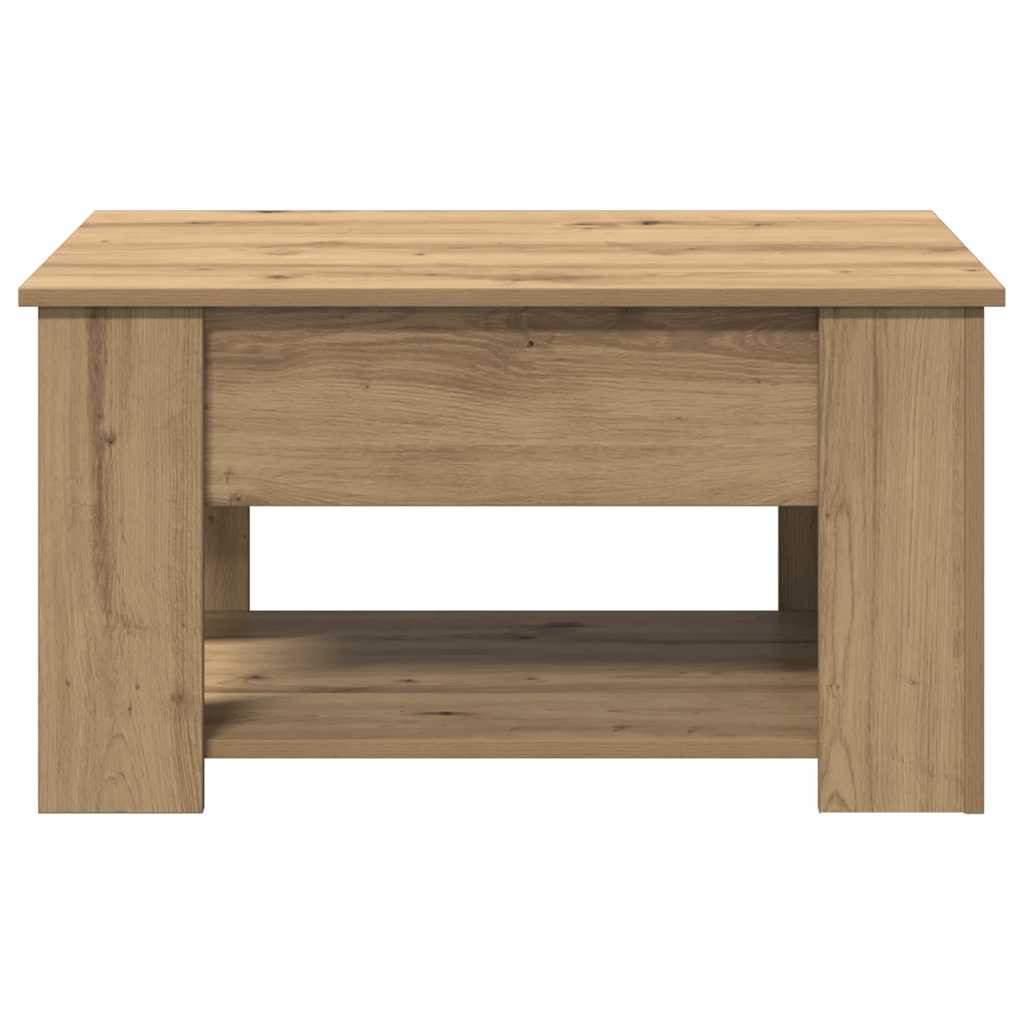 Tavolino da Salotto Rovere Artigianale 79x49x41 cm Truciolato | homemem39