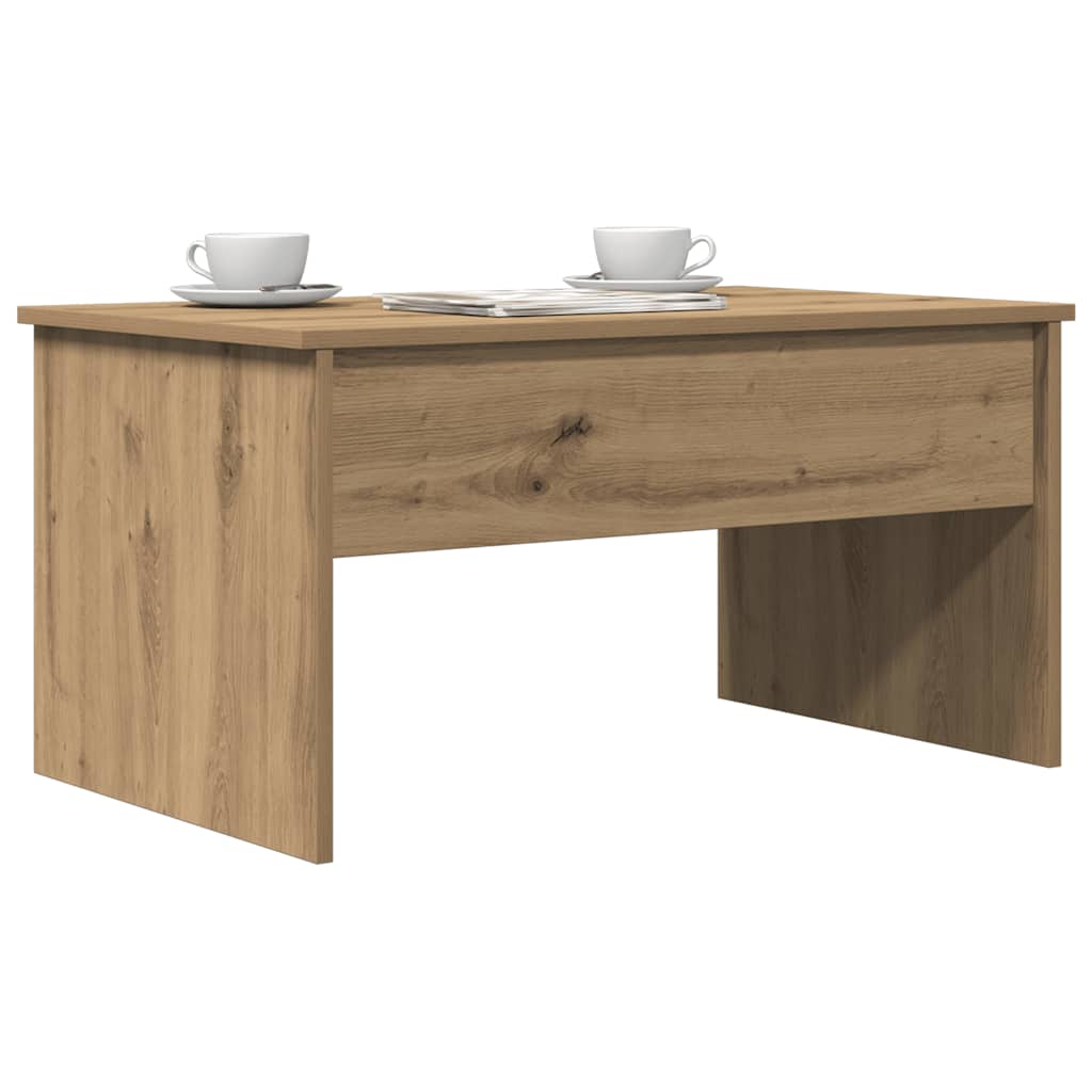 Tavolino Salotto Rovere Artigianale 80x50,5x41,5 cm Truciolato | homemem39