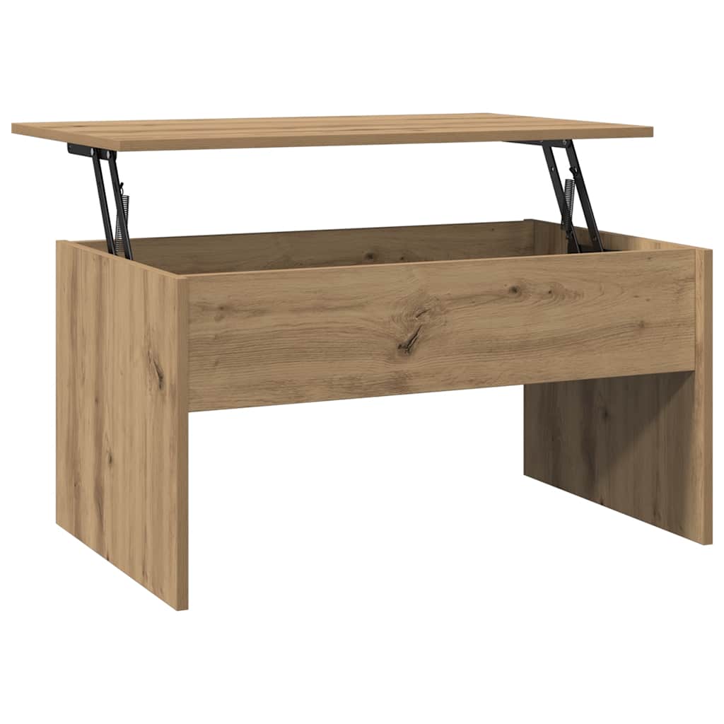 Tavolino Salotto Rovere Artigianale 80x50,5x41,5 cm Truciolato