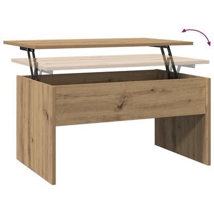 Tavolino Salotto Rovere Artigianale 80x50,5x41,5 cm Truciolato | homemem39