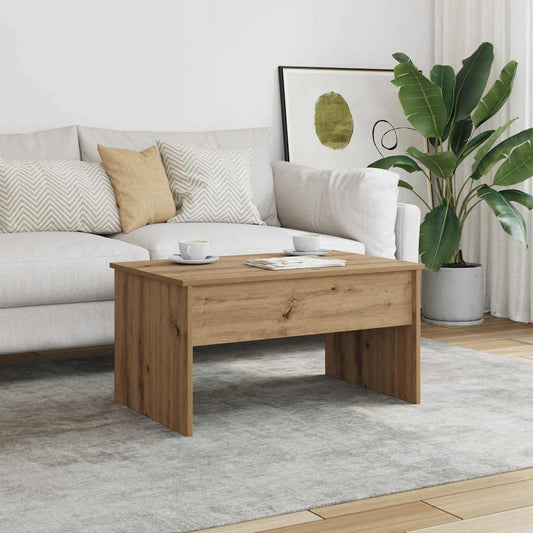 Tavolino Salotto Rovere Artigianale 80x50,5x41,5 cm Truciolato | homemem39