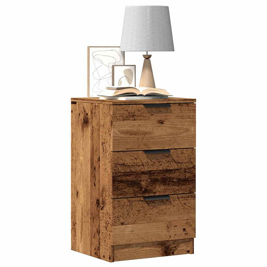 Comodini Legno Antico 2 pz 40x36x65 cm in Legno Multistrato - homemem39
