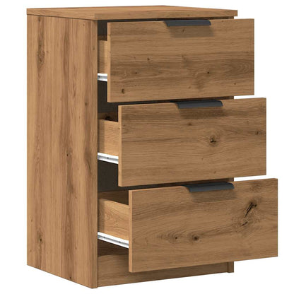 Comodino Rovere Artigianale 40x36x65 cm in Legno Multistrato - homemem39