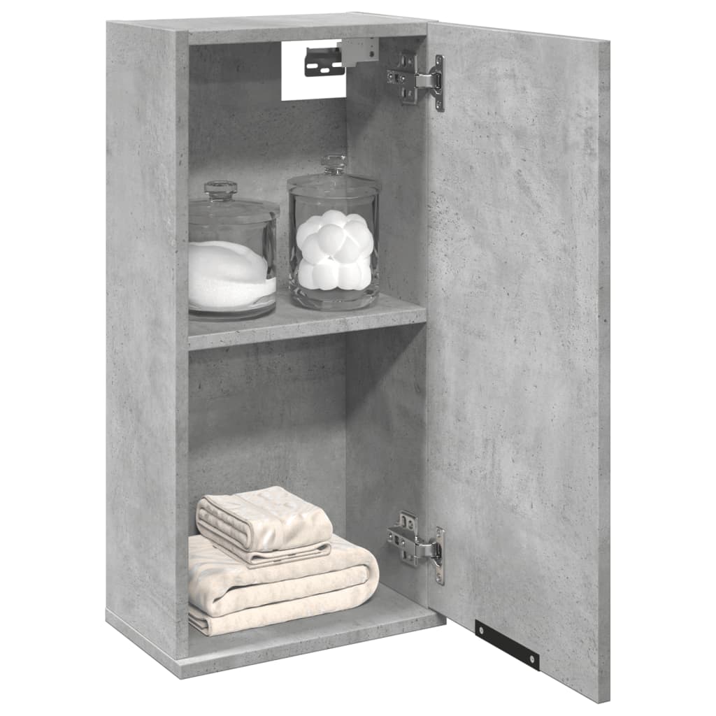 Mobile da Bagno a Parete Grigio Cemento 32x20x67 cm | homemem39
