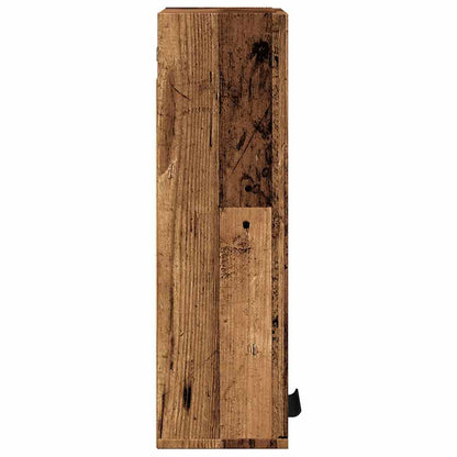 Mobile da Bagno a Parete Legno Antico 32x20x67 cm | homemem39
