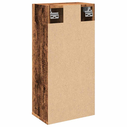 Mobile da Bagno a Parete Legno Antico 32x20x67 cm | homemem39