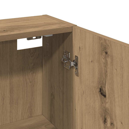 Mobile da Bagno a Parete Rovere Artigianale 32x20x67 cm | homemem39